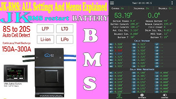 JK-BMS: ALL Settings And Menus Explained. How to program and set parameters. hind