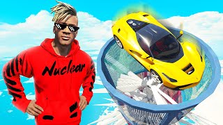 GTA 5: CARS vs GIANT BLENDER CHALLENGE with CHOP & BOB screenshot 5