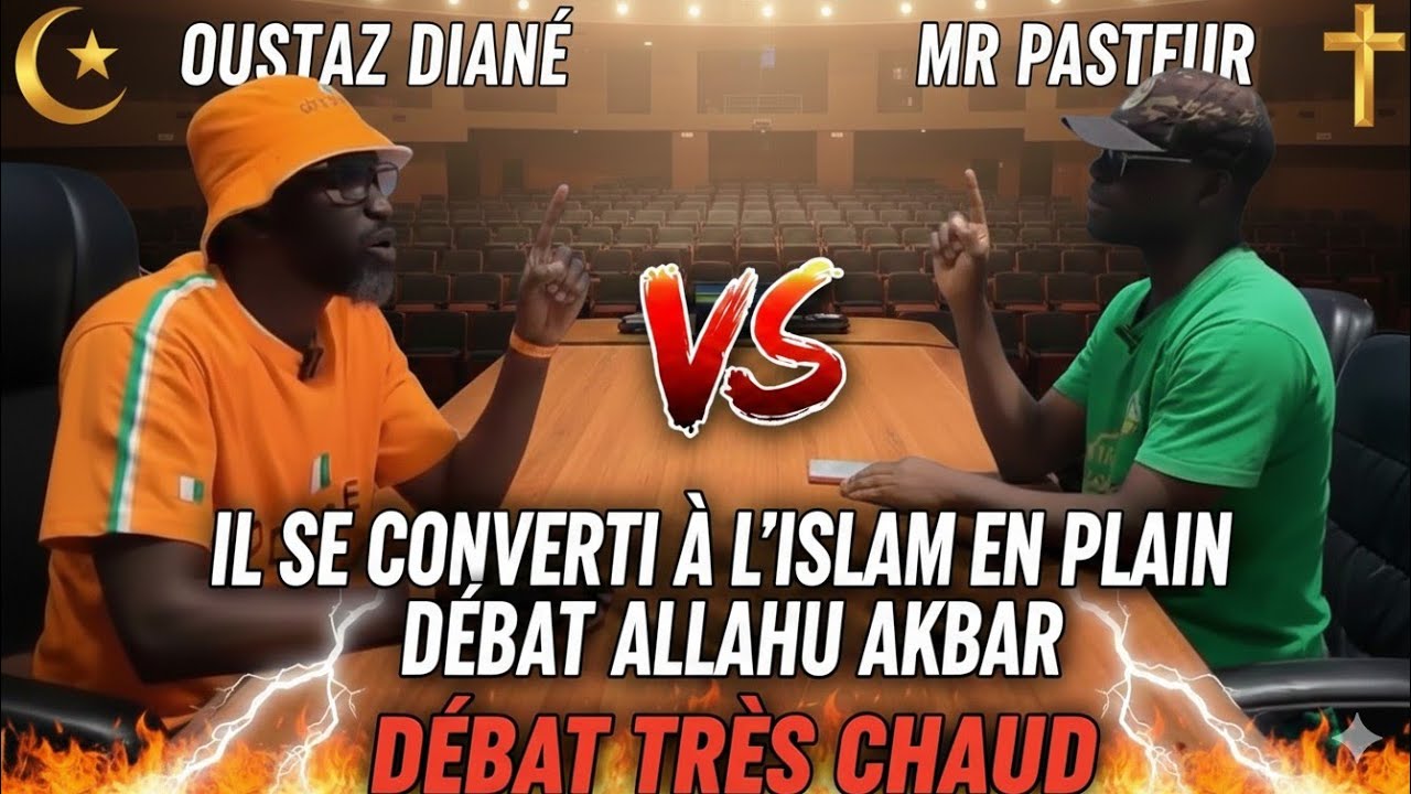 ⛔️ SUIVEZ LE DÉBAT 🔥; IL SE CONVERTI À L’ISLAM EN PLAIN DÉBAT 😱‼️ Allahu Akbar