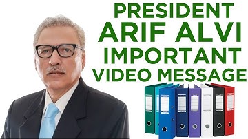 President Arif Alvi Important Video Message | SAMAA TV | 15 January 2020