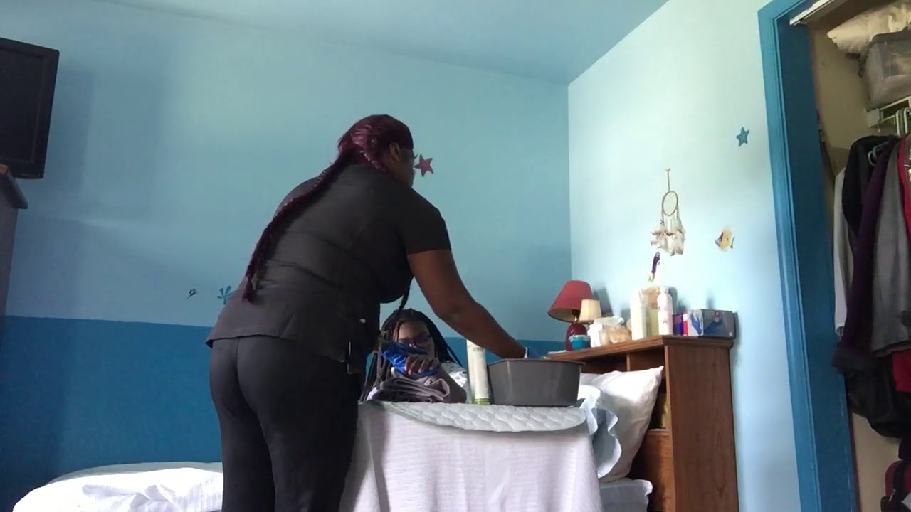 CNA skill nail and hand care Karen Johnson bed2 YouTube