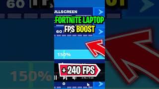 how to get 240 fps in fortnite laptop!