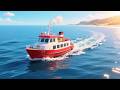 Toot Toot The Red Ferry ⛴️❤️ Fun Water Transport Song for Kids | Nursery Rhymes & Sea Adventure 🎶✨