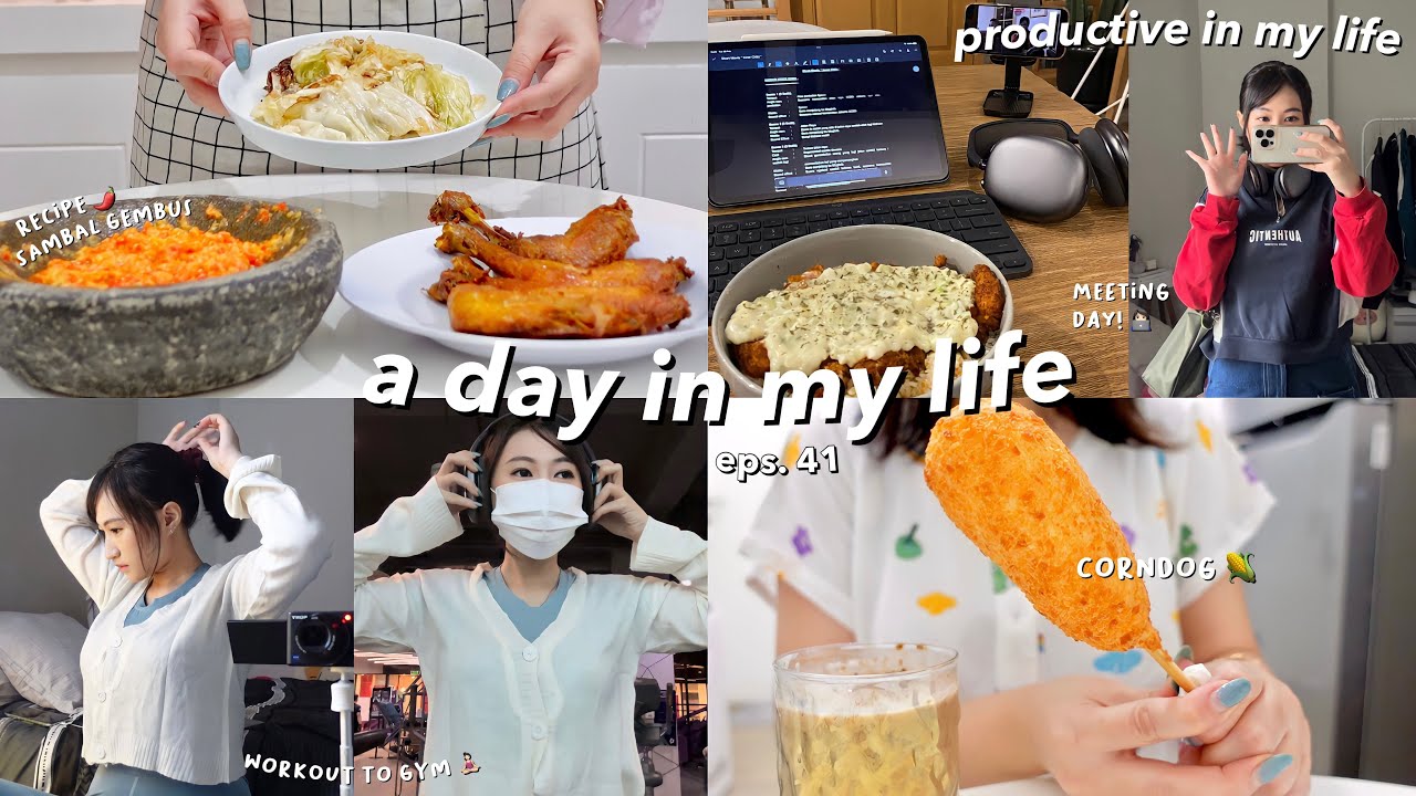 A Day In My Life Anak Kost : Cooking Ayam Pak Gembus 🍗, Productive Day👩🏻‍💻, Gym 🧘🏻‍♀️| Cyn can Vlog