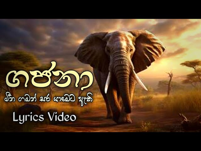 ගජනා | Gajana | Lyrics Video | ft.Pasan Katugampala | Mina gaman sara | Dewpura Atheki