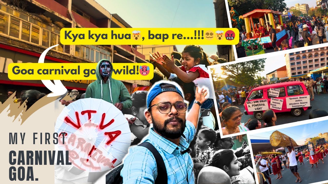 My First Goa Carnival Experience – Totally Unexpected! 🔴[Live Footage].