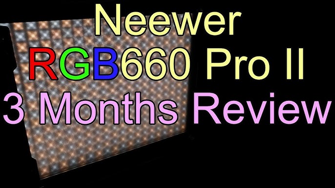 NEEWER 2 Pack Upgraded RGB 660 PRO II LED Video Light