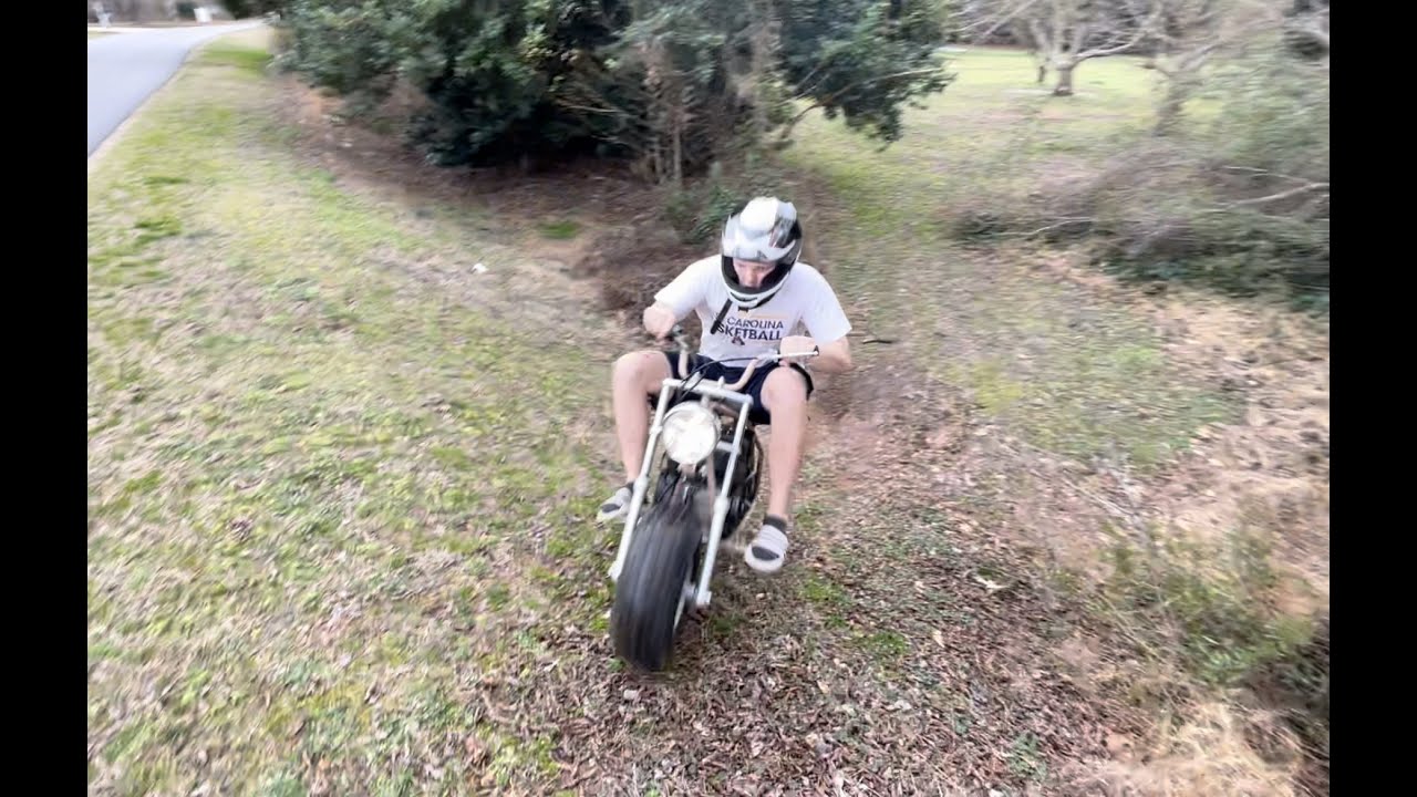 Mini Bike Top Speed Run & Paint Job / Coleman