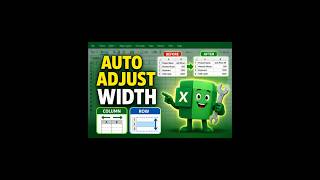 Auto Adjust Column width &amp; Row Height in Excel (1-Click Fix) #excel #dataextractor #exceltips