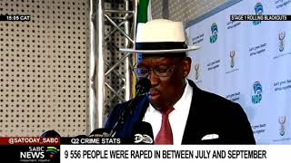 Quarterly Crime Stats I 9556 people were raped between July and September: Cele