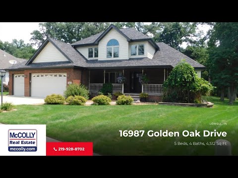 16987 Golden Oak Drive, Lowell, IN home video tour