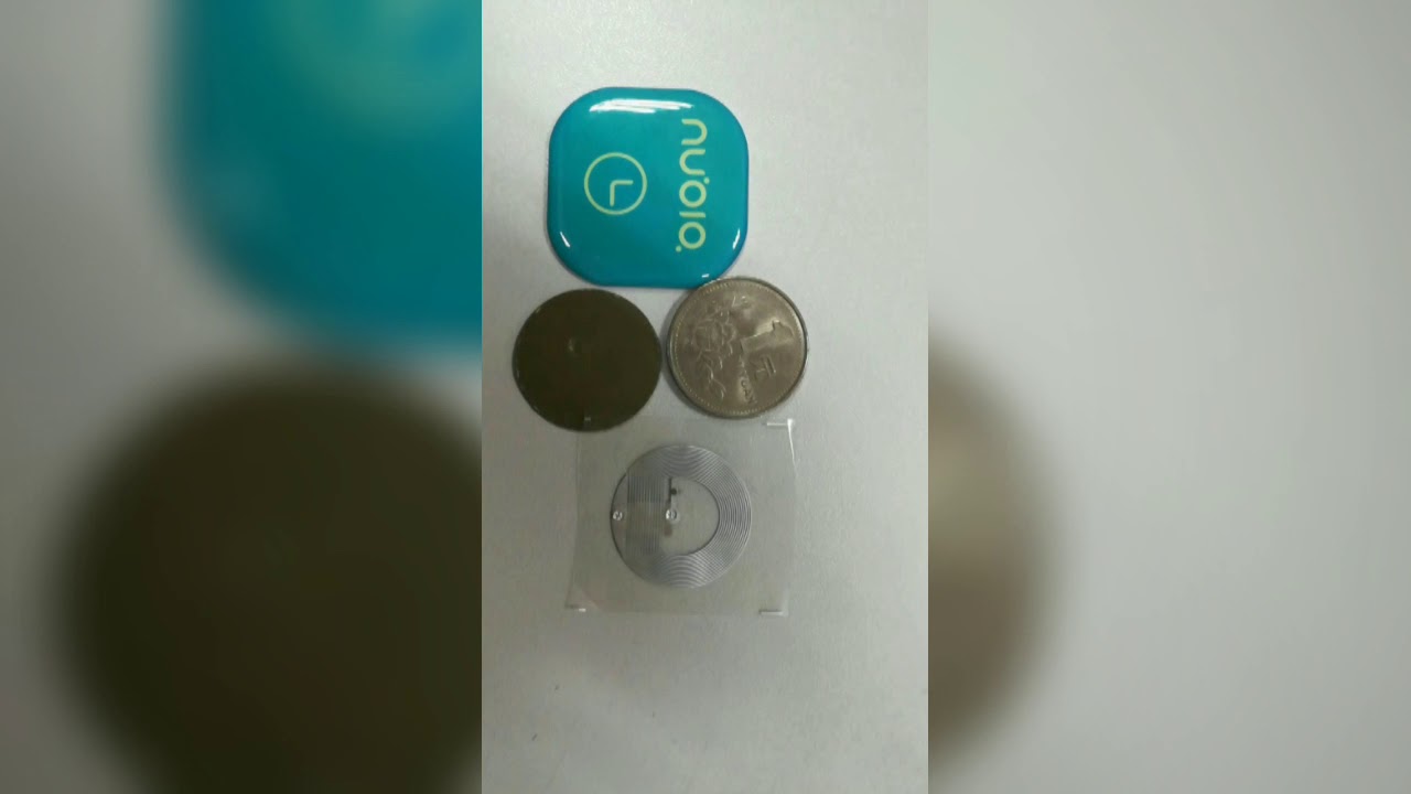 RFID tags reading distance test with NFC bluetooth rfid reader