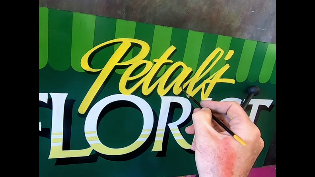 Hand Lettering Shadding Hand Lettering by John King. Shading. - YouTube