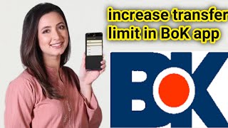 How to increase your transfer limit in bankbof khyber app? screenshot 4