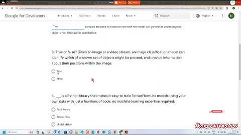Google AI ML Umit 3  Go further with object detection Quiz answers