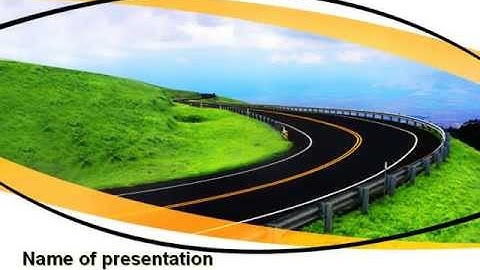 Mountain Highway PowerPoint Template by PoweredTemplate.com