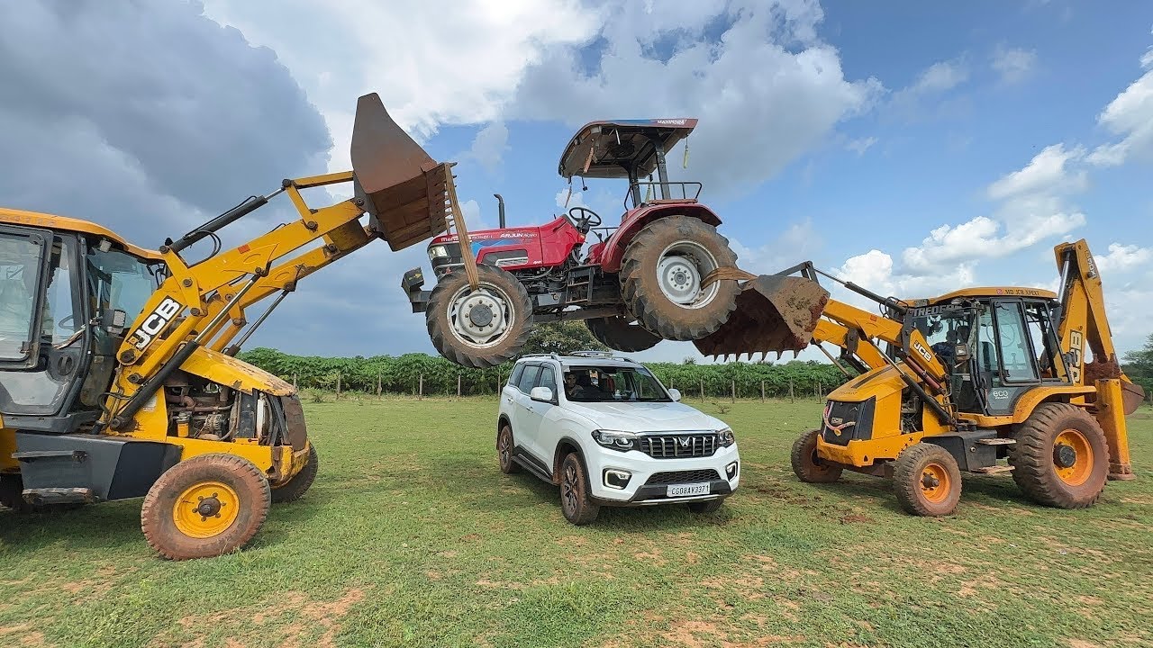 Jcb ki khudai | Jcb 5cx backhoe loading mud sand Tata truck 2518 and Tata Tipper Truck | jcb video