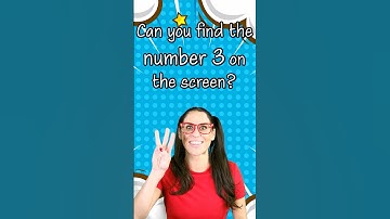 Can you find the number 3 on the screen? | Fun Number Games for Kids #shorts #kidslearning