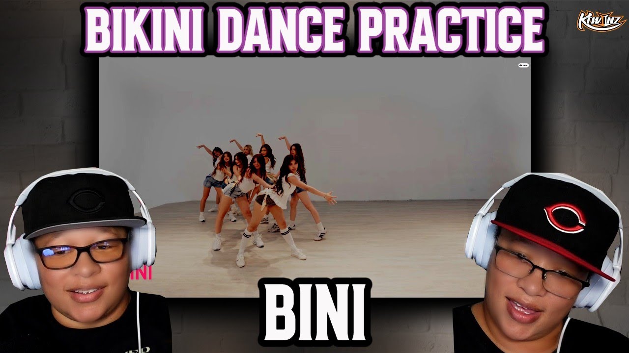 TWINS REACT TO BINI | BIKINI Dance Practice | It's 37 minutes.... LOL #BINI