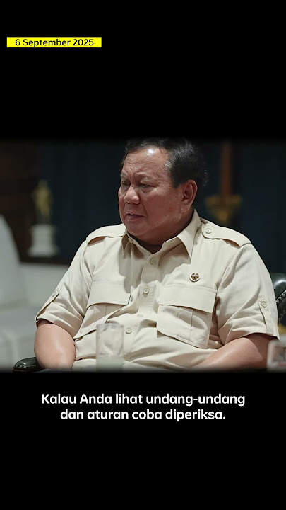 Tanggapan Presiden Prabowo terkait Tuntutan 17 8