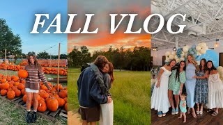 a florida fall vlog: pumpkin patch, baby shower, and catching up Fall In Florida