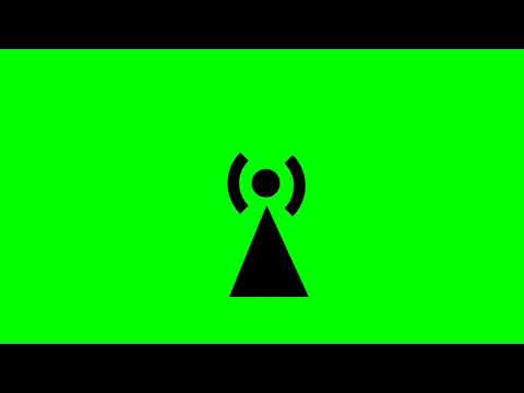 Network Signal Green Screen || live streaming || wifi || 4K Green Screen Tv