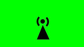Network Signal Green Screen || live streaming || wifi || 4K Green Screen Tv