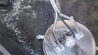 VEVOR 24" surface cleaner usage with Benchmark 4400psi pressure washer.