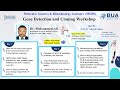 Gene detection and cloning workshop, Day 1, Part 1, ( Dr. Mohamed Ali )