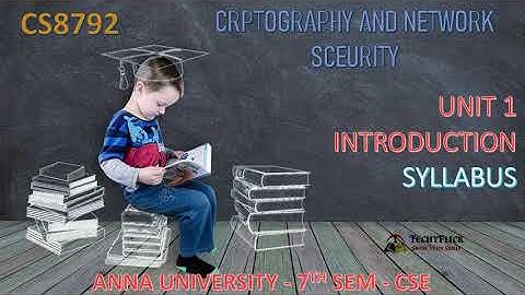 CS8792 - CRYPTOGRAPHY AND NETWORK SECURITY -  UNIT I - SYLLABUS INTRODUCTION IN TAMIL