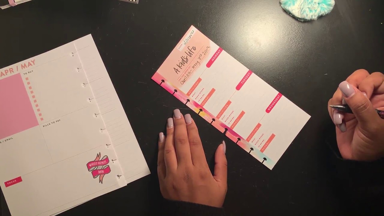 Plan with me : April 29-May 5, 2019 on my Super Mom! 