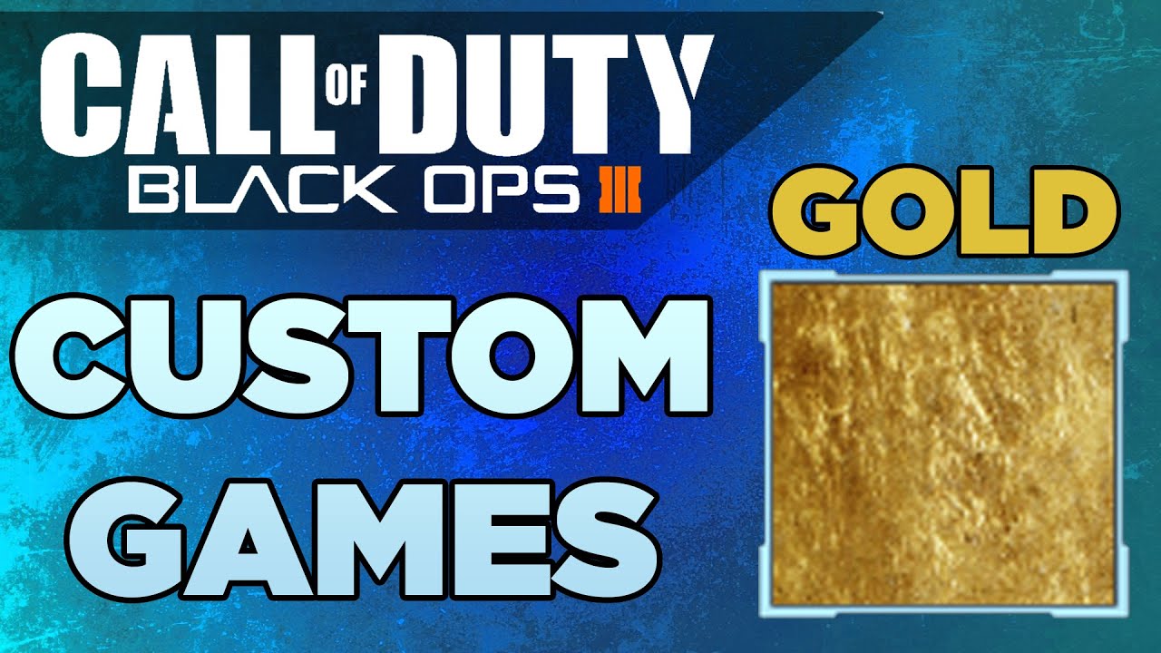 GOLD/DIAMOND CAMO on CUSTOM GAMES | Black Ops 3 Private Match Tutorial!
