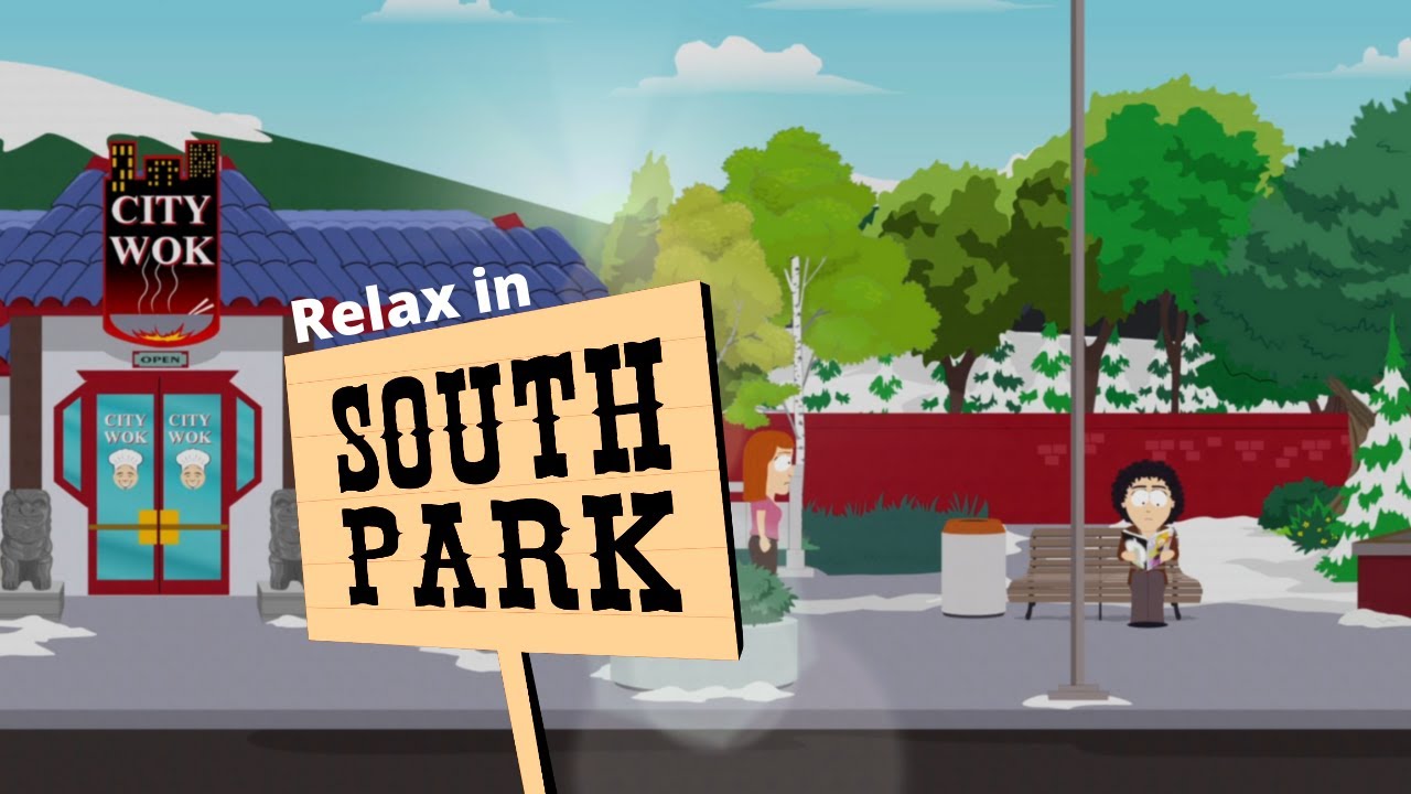 Relaxing Town Ambience in South Park ~ Relaxing Video Game Sounds For Sleep & Chill