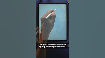 How to Make a Beautiful Frozen Background in Procreate #shorts