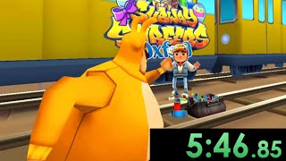 speed run in subway surfers 