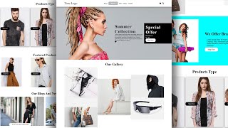 How To Create Fashion Ecommerce Website Using Html And Css