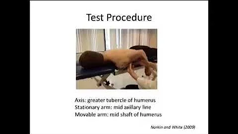 Goniometric Measurement: Shoulder Extension Range Of Motion Measurement