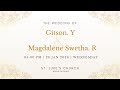 Wedding of Gitson and Magdalene Swetha