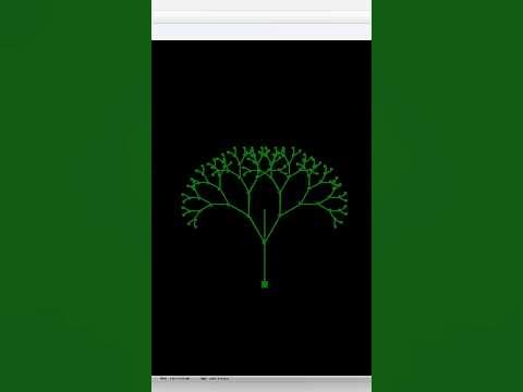 Amazing Fractal Green Tree Design Using Python Turtle 👆watch now 🤔 # ...
