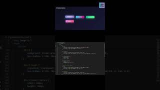 3D Gradient Button That Reacts to Hover #ai #coding #shortsfeed