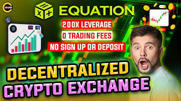Decentralized Crypto Exchange with Leveraged Liquidity Up to 200X 🚀 Equation🔥 EQU Token