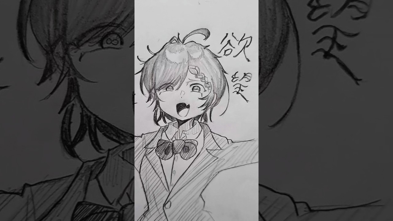 Execution Clap🙏 #イラスト #アナログ #創作 #手描き #executionclap #重音テト #ボカロ #shorts