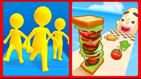 SANDWICH RUNNER VS 2048 BALL RUN- All Level Gameplay Android,iOS - NEW MEGA APK  UPDATE BNGVD