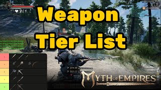 Weapon Tier List - Myth of Empires