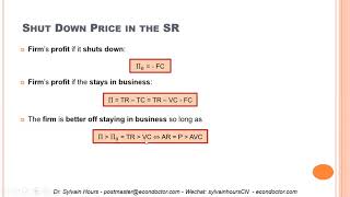 Webinar - Perfect Competition (Part B)