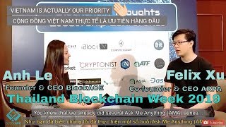 Interview Felix Xu - CEO ARPA | Phỏng vấn Felix Xu (Thailand Blockchain Week 2019) meet ARPA & CZ !