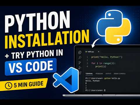 Python Installation & Setup in VS Code | Windows | Beginner Friendly (5 Minutes)