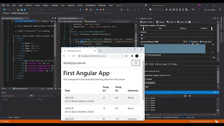 Angular in Visual Studio 2019 | ASP.NET Core 3 Getting Started