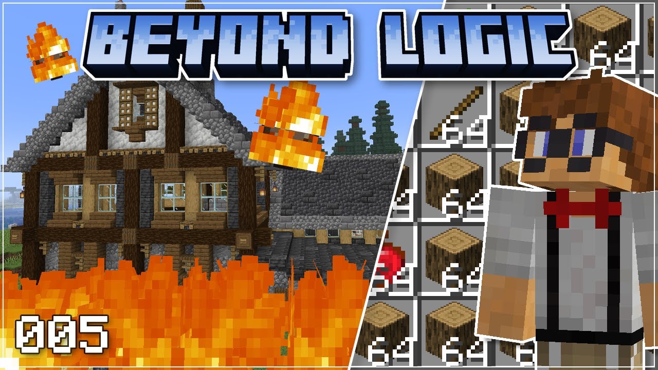 Tree Farming & Under Attack! - Beyond Logic 2: #5 - Minecraft 1.18 Let's Play Survival