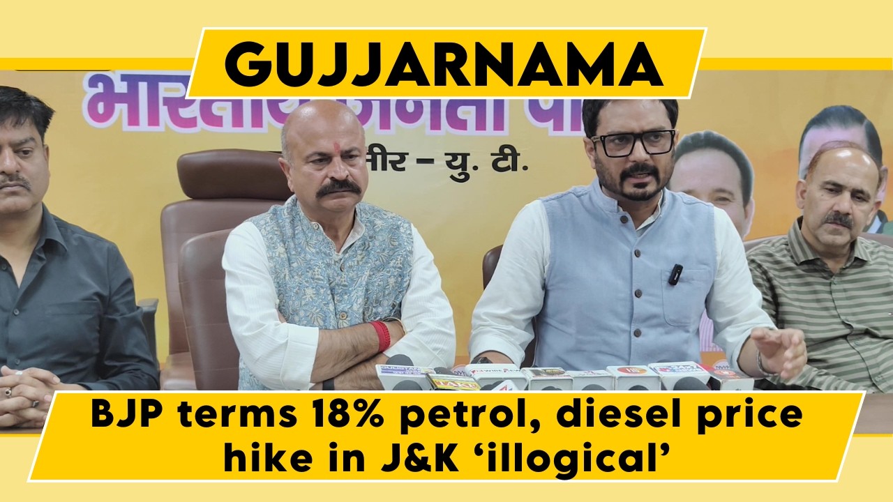 Watch: BJP terms 18% petrol, diesel price hike in J&K ‘illogical’